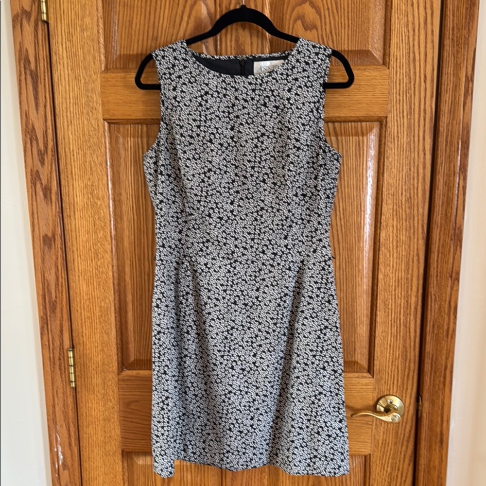 Elegant Black and White Floral Dress